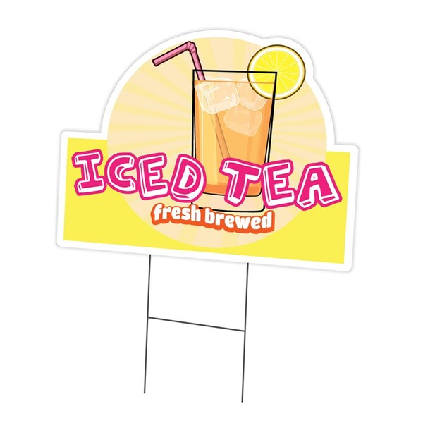 Amistad 18 x 24 in. Yard Sign & Stake - Iced Tea AM2180624 - main